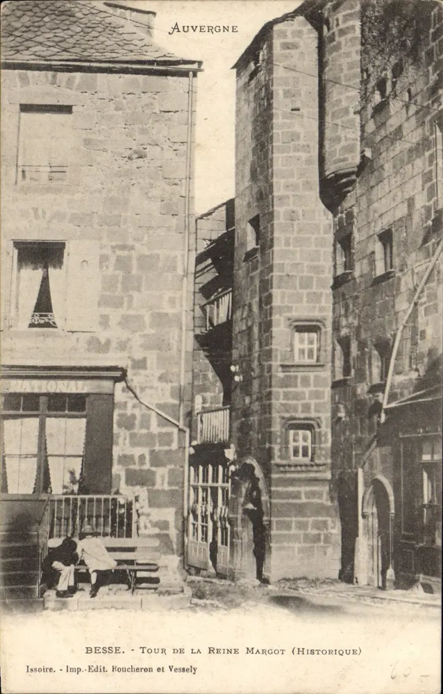 Besse — Turm der Königin Margot (Historisch) — Auvergne — Imp. Boucheron et Vessely - Vorderseite