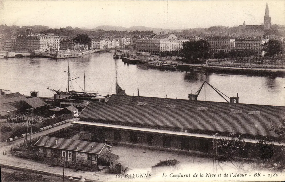 Bayonne — Der Zusammenfluss der Nive und Adour — BR - 2580 - Vorderseite