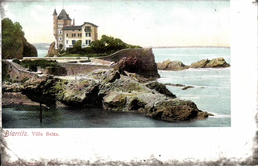 Biarritz, Villa Belza — éditeur D. T. Edt, série 2, n° 64 - Frente