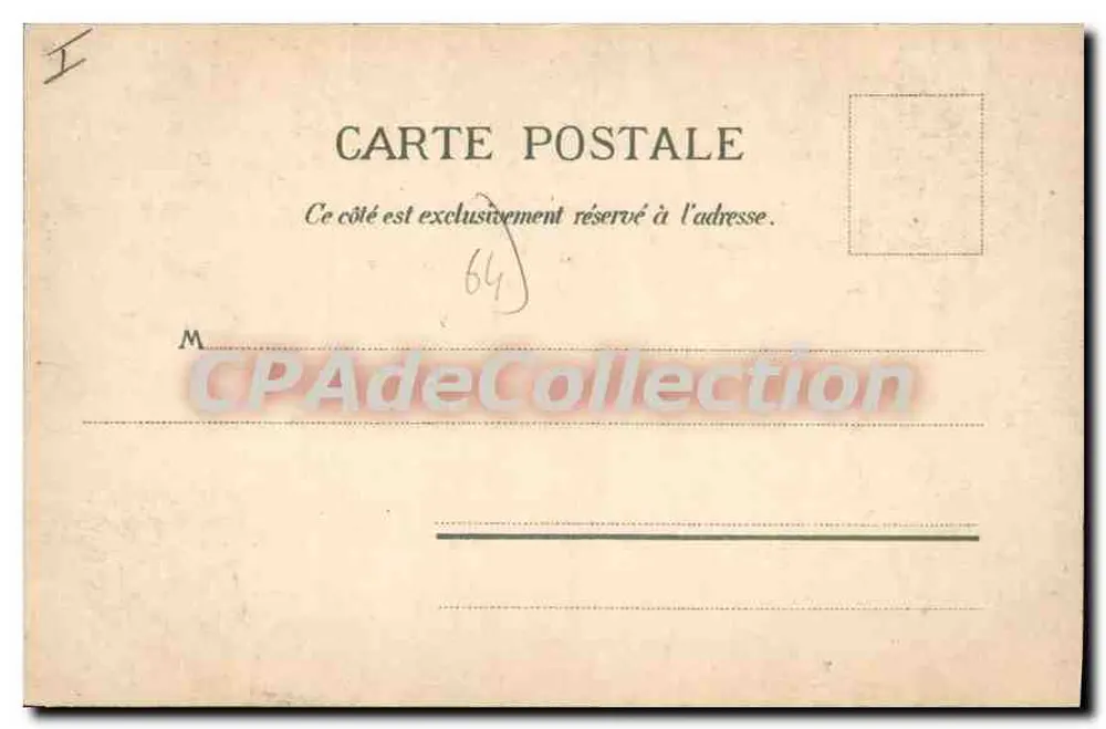 Biarritz, Villa Belza — éditeur D. T. Edt, série 2, n° 64 - Verso