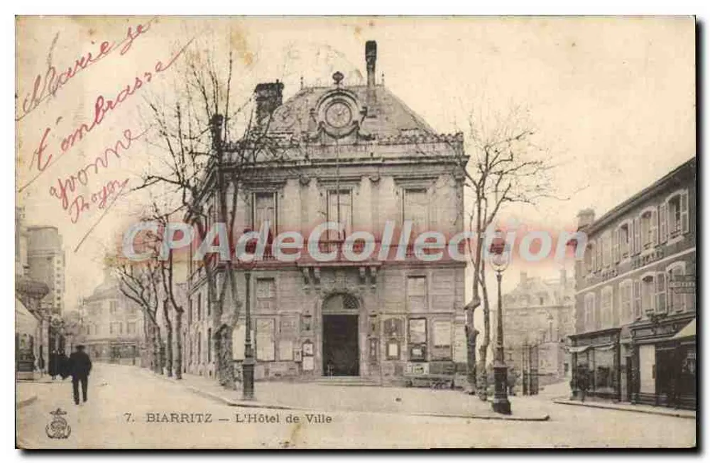 Biarritz — O Hotel de Ville — Editor desconhecido, n°7 - Frente