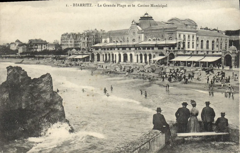 Biarritz - Die Grande Plage und das Municipale Casino — Verlag Pacaut, Biarritz - Vorderseite