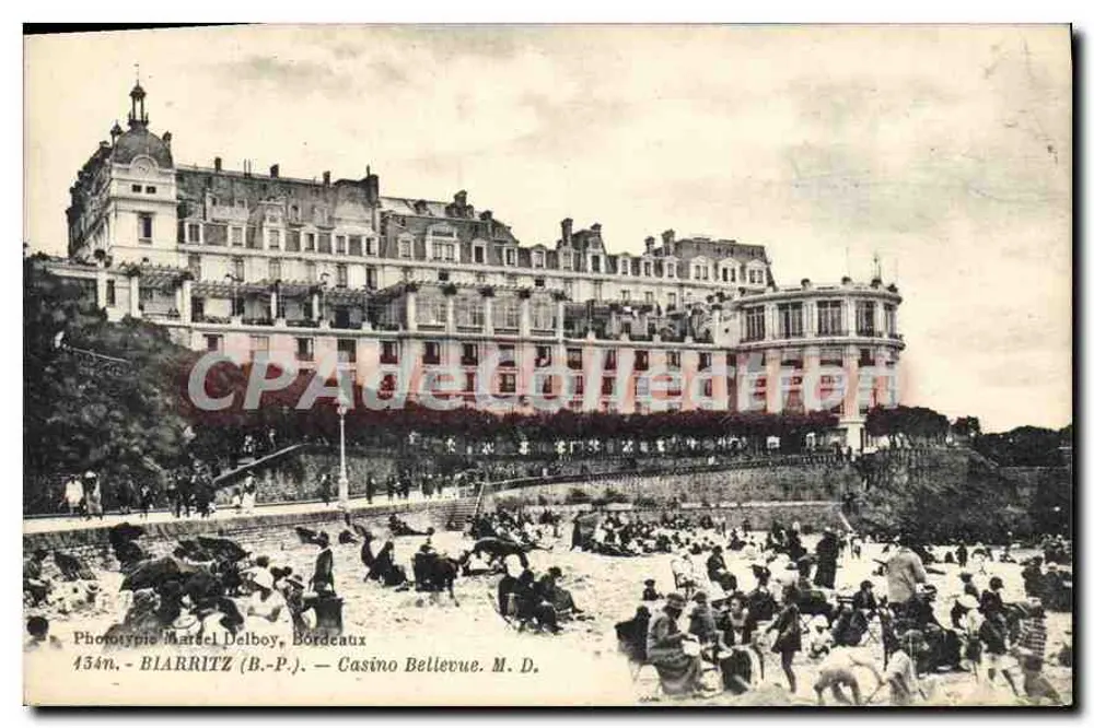Biarritz (B.P.) — Casino Bellevue — Fototipia Marcel Delboy, Bordeaux, n°154n - Frente