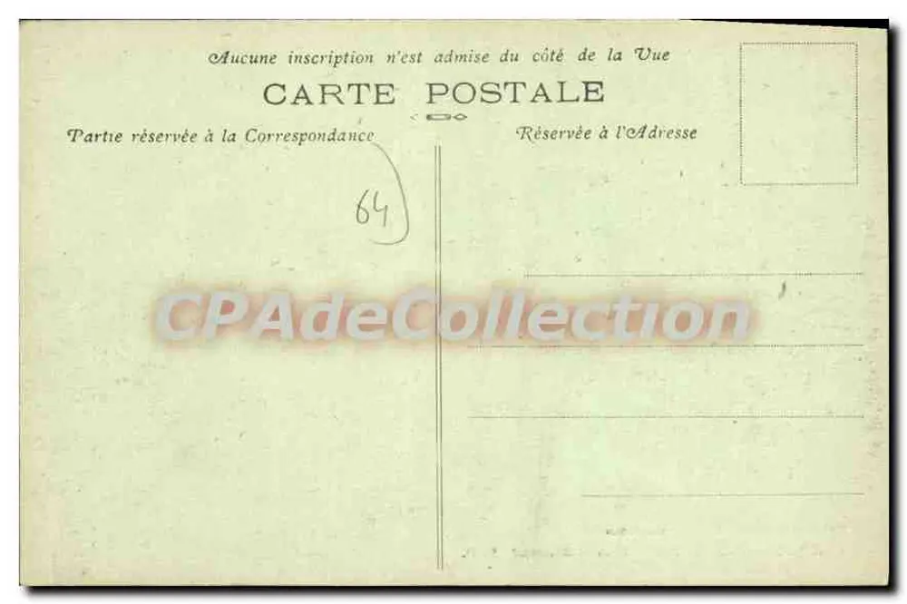 Biarritz (B.P.) — Casino Bellevue — Fototipia Marcel Delboy, Bordeaux, n°154n - Verso