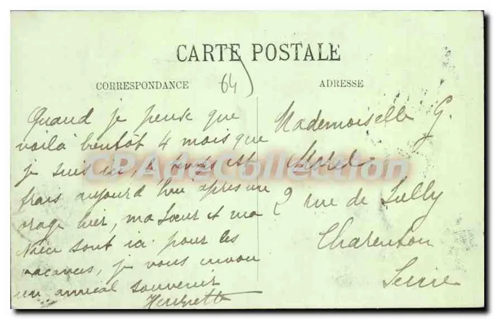 Biarritz — Ansicht vom Leuchtturm in Richtung Chambre d'Amour — LL. n°265 - Rückseite