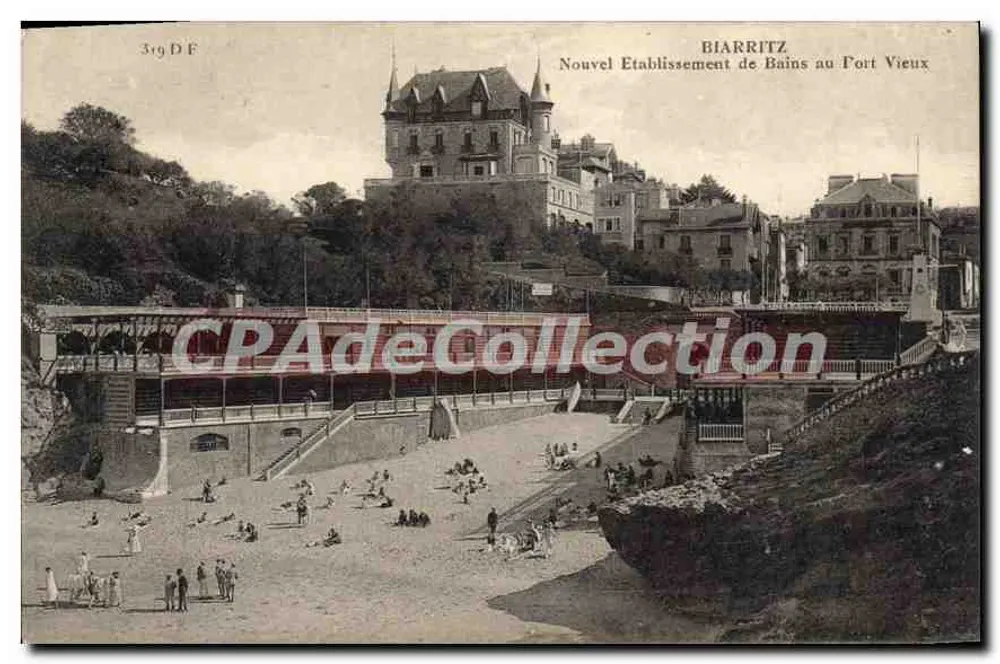 Biarritz — Neues Badehaus am Fort Vieux — Edition des Dunes de France - Vorderseite