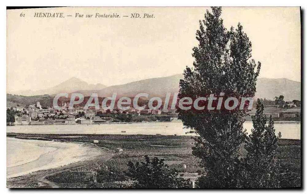 Hendaye — Uitzicht op Fontarabie — ND. Fot. - Voorkant