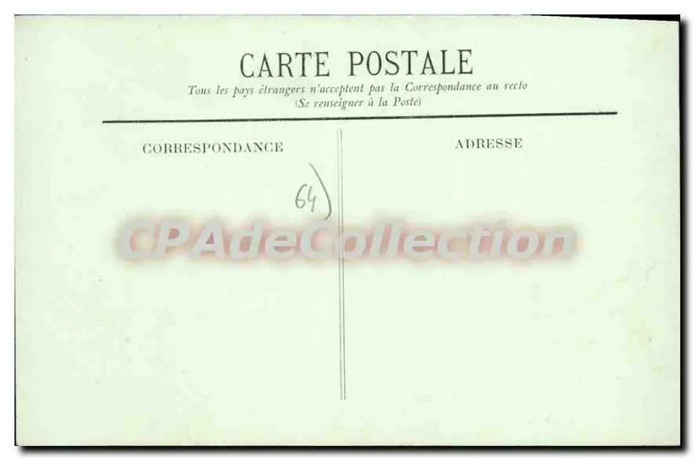 Hendaye — Schloss Abadie - Nationales Observatorium — Collection Gorce, publ. Paris - Rückseite