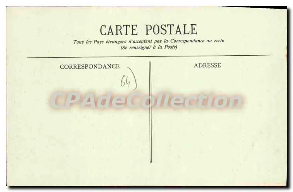 Hendaye - O Sanatório — Coleção Gorce, fot.-edit., Talence (Gironde) — n°13 - Verso