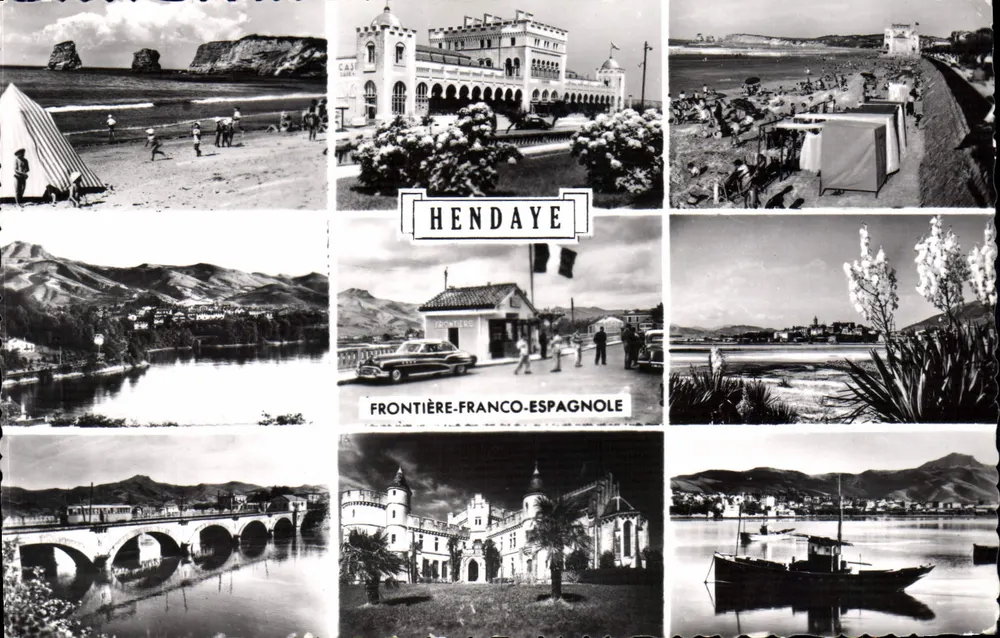Hendaye — Vista geral — Fronteira franco-espagnola — La Presse - Frente
