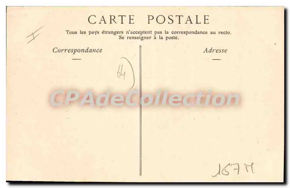 Pau — Le Gave et la Chaîne des Pyrénées — éditeur inconnu, n° 31 - Verso