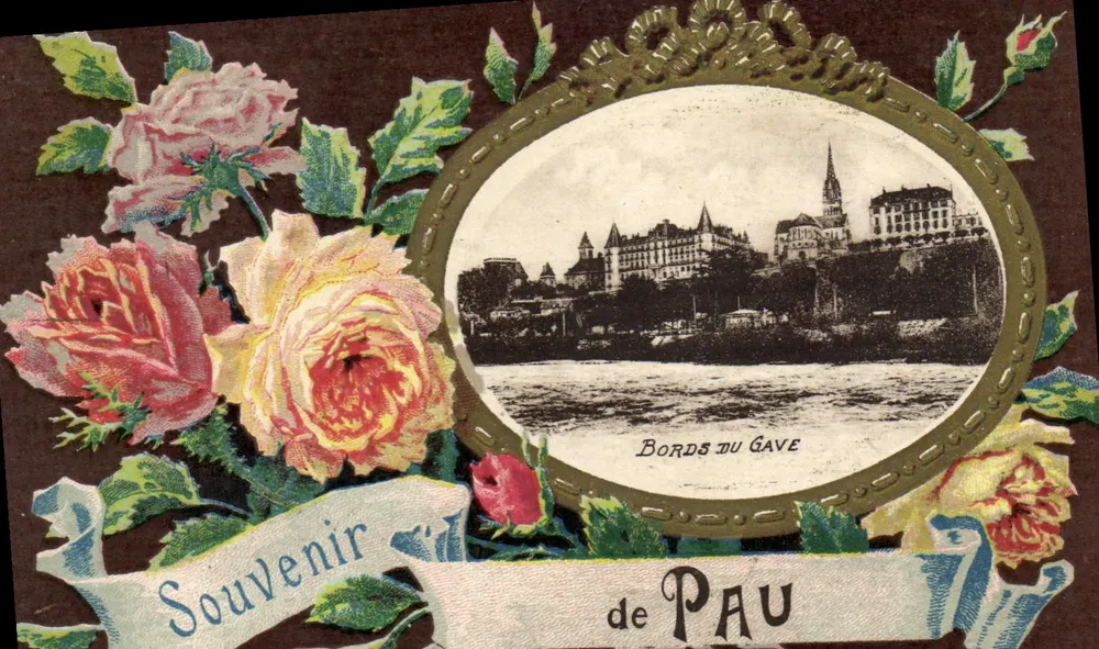 Bords du Gave — Pau — Souvenir de Pau - Recto