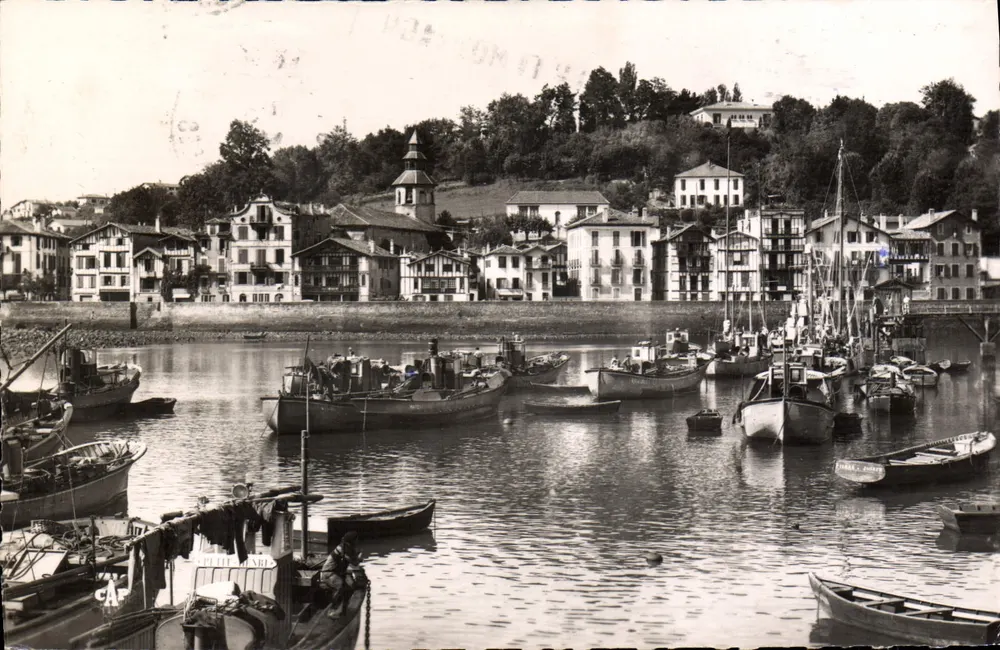 ST-JEAN-DE-LUZ — Vista hacia Ciboure — editor C.A.P. n°8 - Anverso