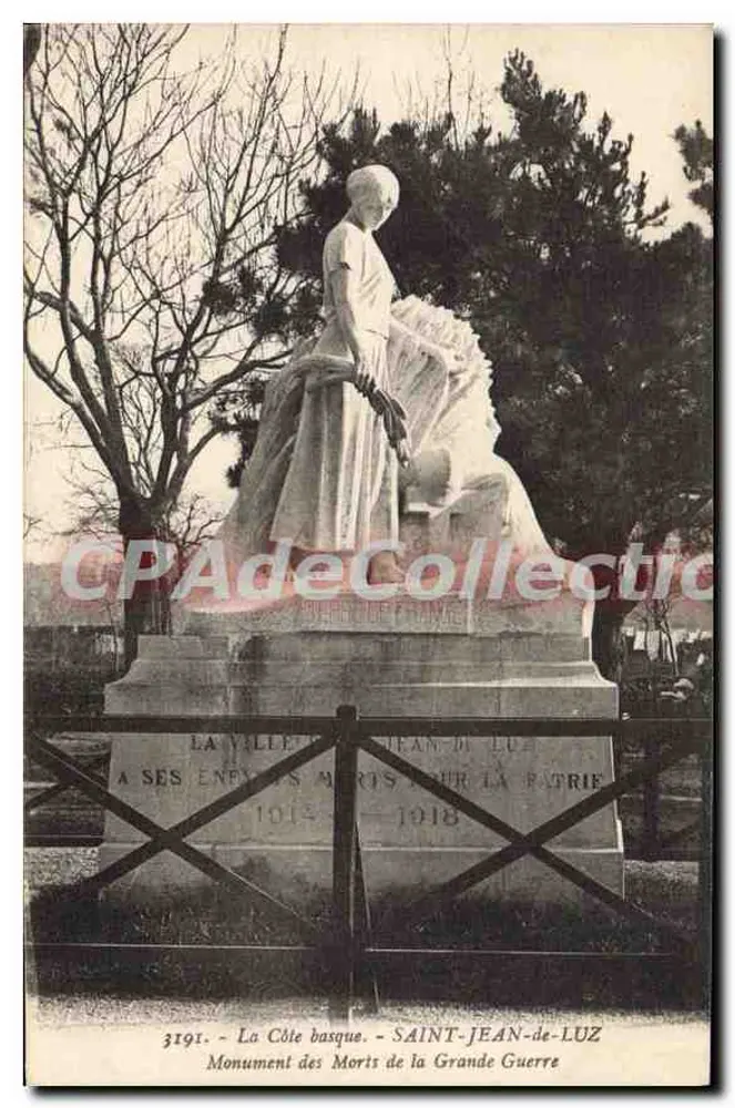 Saint-Jean-de-Luz — Denkmal für die Toten des Großen Krieges — Béomotype Gauthreau, Laigon (Gironde) - Vorderseite