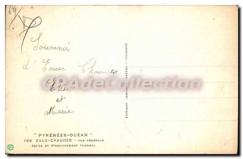 ऊए-शॉड - सामान्य दृश्य - चर्च और थर्मल संस्थान - एडिशन्स लार्कुसिल, टूलूज - पीछे