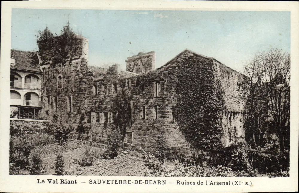 Le Val Riant — SAUVETERRE-DE-BEARN — Ruinen des Arsenal (11. Jh.) - Vorderseite