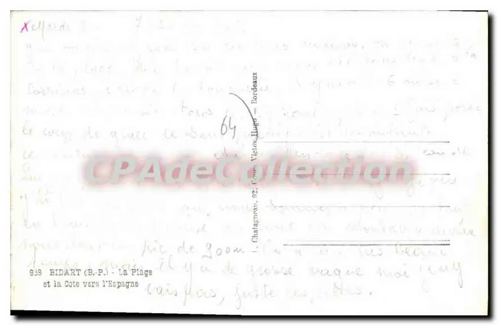 De Strand en de Kust richting Spanje — Elcée — n°69 - Achterkant
