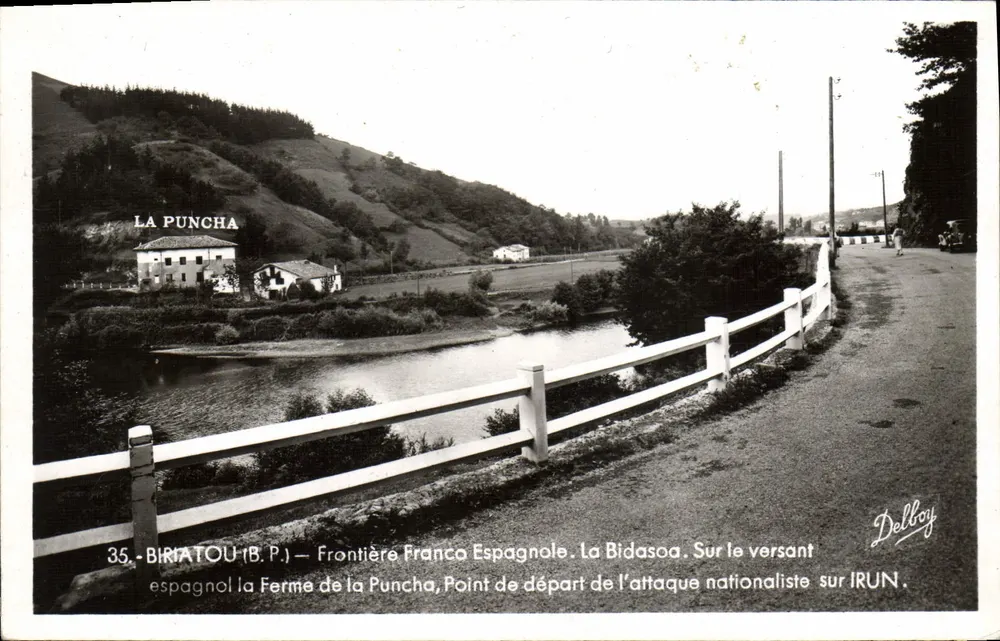 La Puncha — Französisch-spanische Grenze, Ausgangspunkt des nationalistischen Angriffs auf Irun — Delboy - Vorderseite
