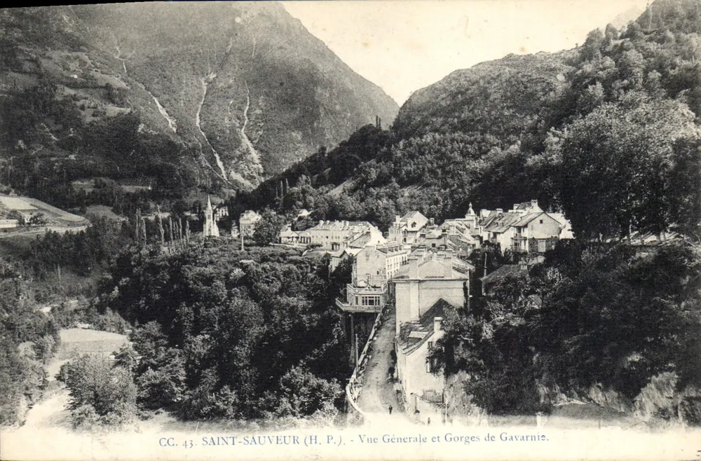 Saint-Sauveur (H.P.) — Allgemeiner Blick und Gorges de Gavarnie — CC. 43 - Vorderseite