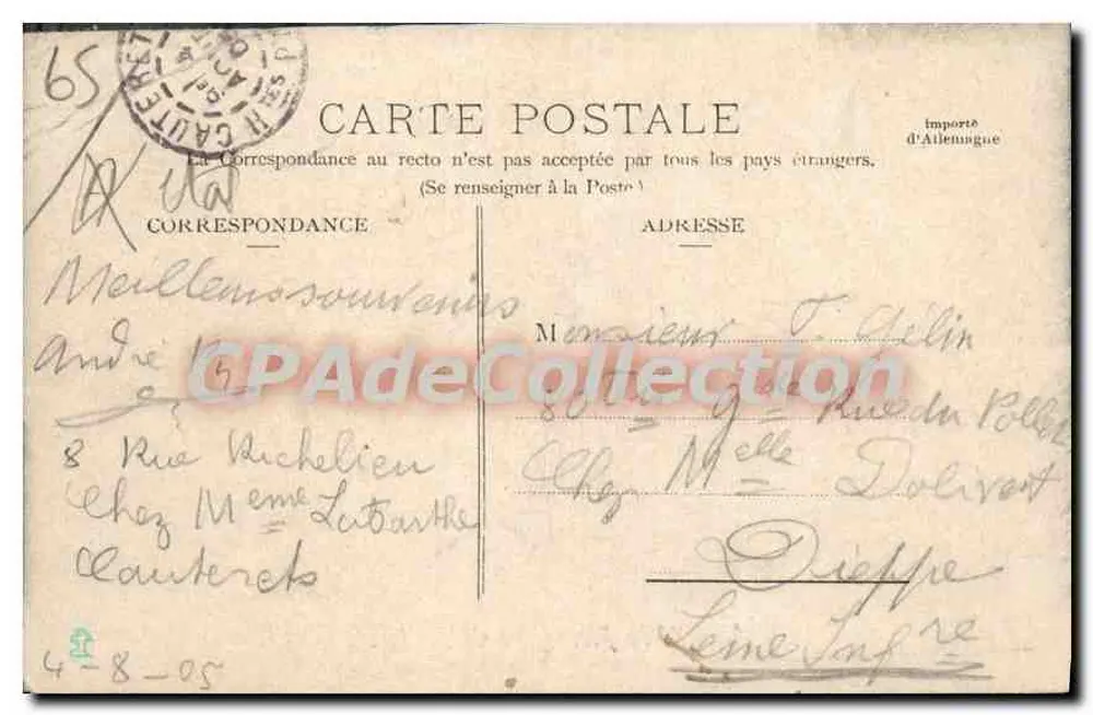 Pierrefitte'den Cauterets'e yol — panoramik görünüm — R.&J.D. 11138 12 - Arka yüz