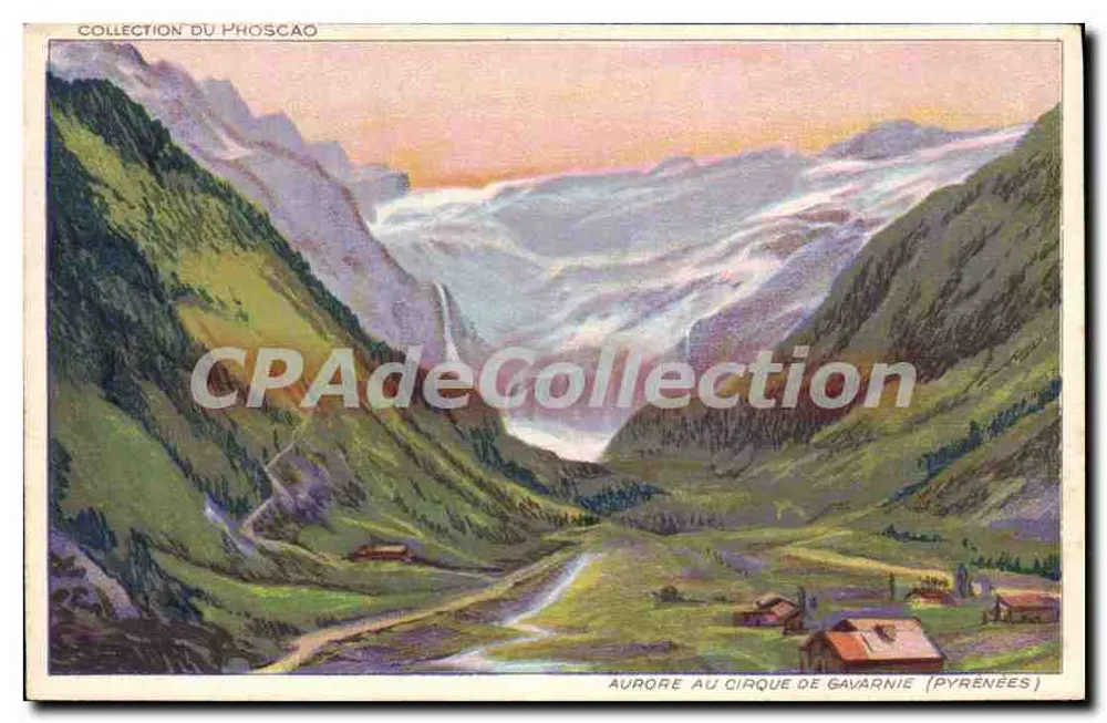 Aurora na Cirque de Gavarnie (Pirnie) — Zbiór Phoscao - Awers