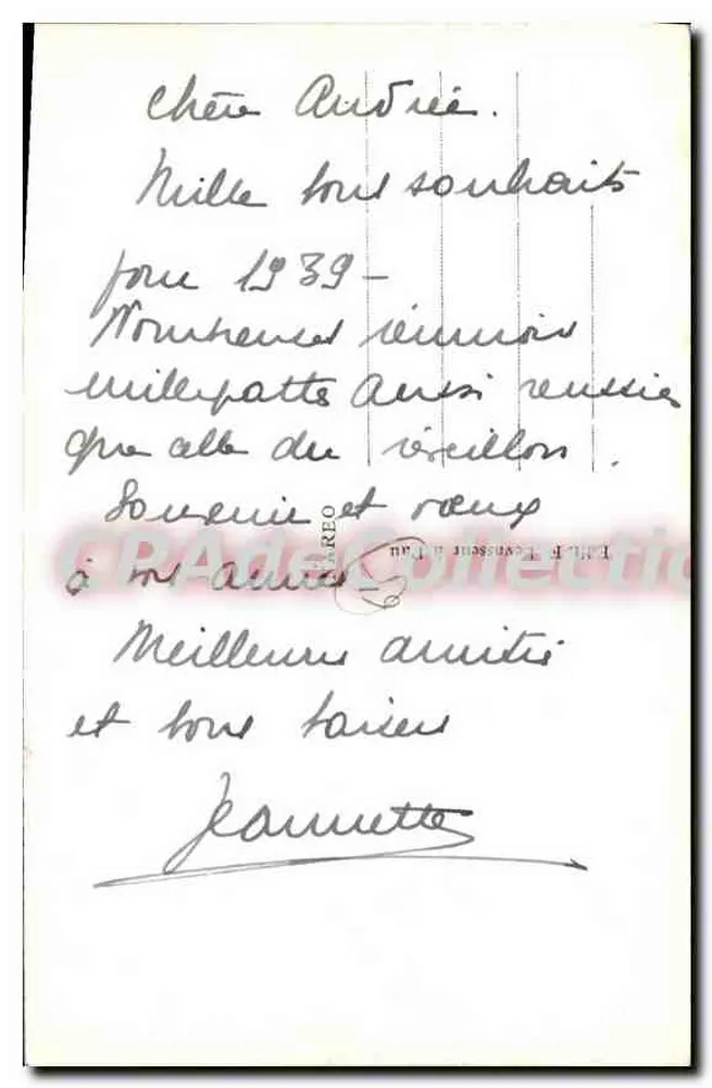 Gourette - Vista da Terrasse Edelweiss — F. de Vrard - Verso