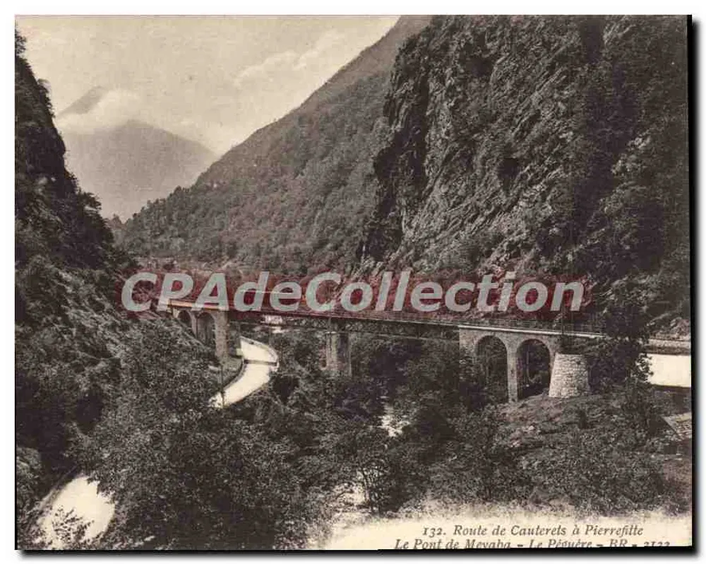 Meyaha Köprüsü - Le Péouère — Cauterets'ten Pierrefitte'ye Yol — BR 2122 - Ön yüz