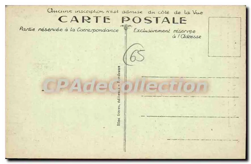 Umgebung von Bagnères-de-Bigorre — Route zum Bleu-Lake — L'Hôtellerie du Chiroulet — B. R. - Rückseite