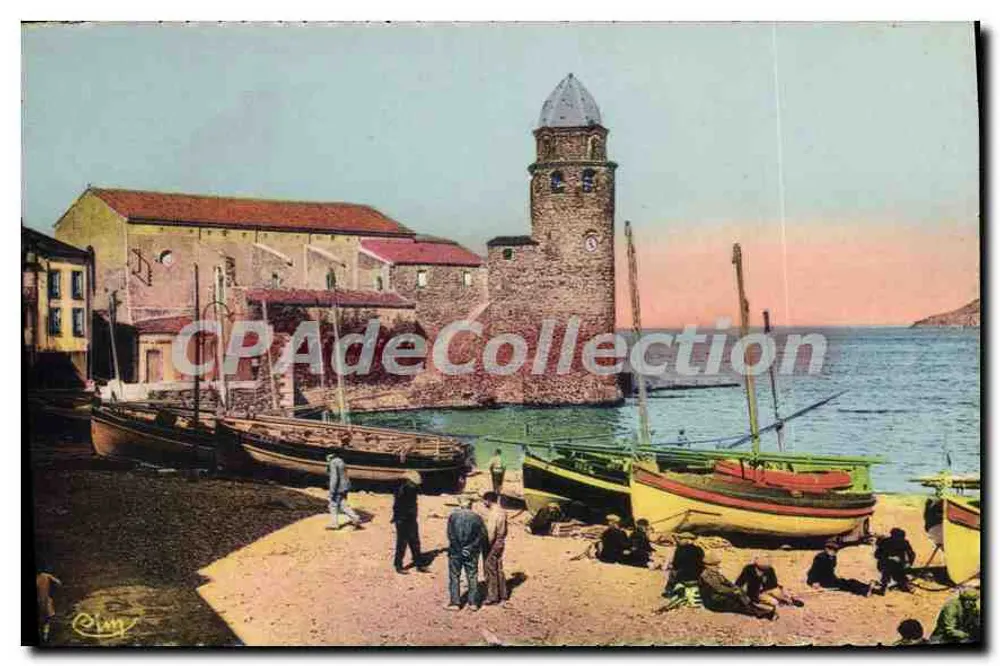 Collioire (Pyr.-Or.) — A Igreja de São Vicente — Editor Cambier & Magon, n°66 - Frente