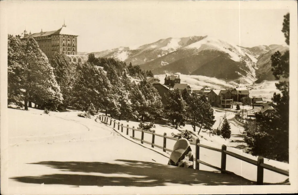 Font-Romeu — Allgemeiner Blick auf das Grand Hotel und die Chalets — Édition Photo Goudin, Font-Romeu - Vorderseite