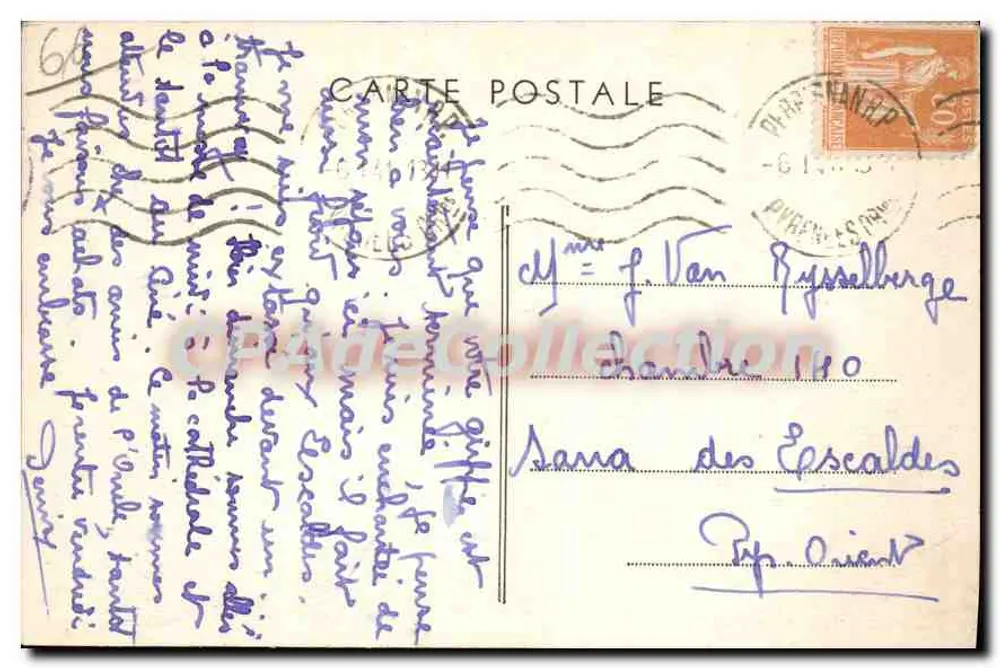 Perpignan (Pyr.-Or.) — O Castillet — Combier Imp. Macon - Verso
