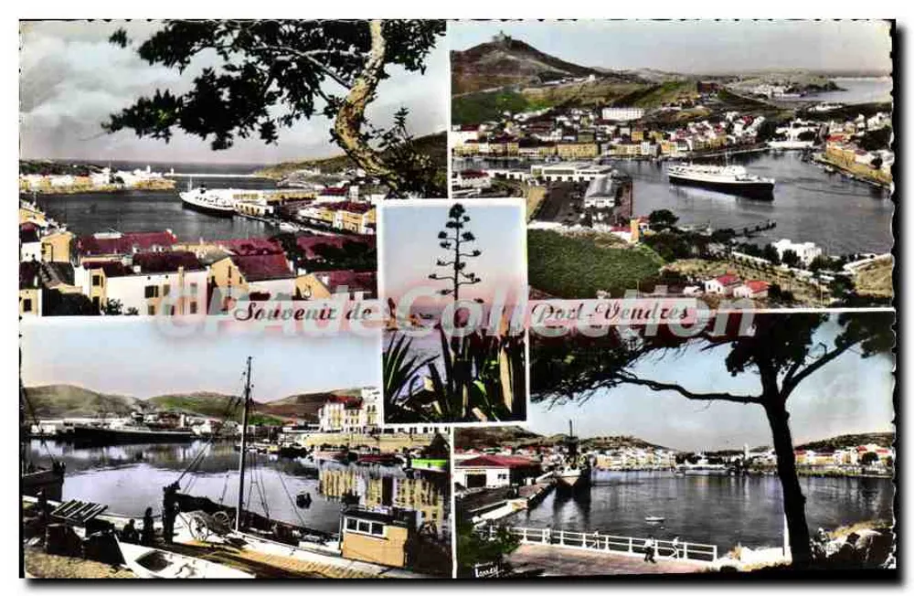 Port Vendres — Ansicht des Hafens und Dorfes — Éditions d'Art Larrey - Vorderseite