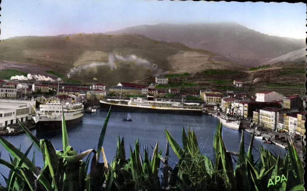 Port-Vendres — Allgemeiner Blick - Boote am Kai — Sté des Cartes Postales APA - POUX - Vorderseite