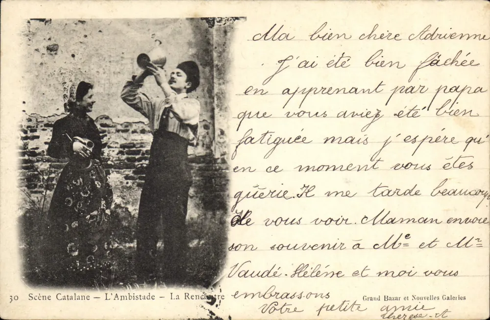 Cena Catalã – A Ambistade – A Encontro – Grande Bazar e Novas Galerias n°30 - Frente