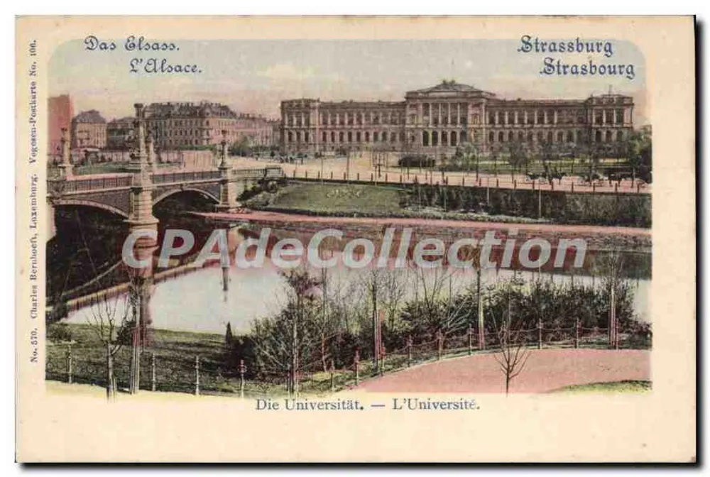 Estrasburgo — A Universidade — Végezien & Bernhoeft, Número 570 - Frente