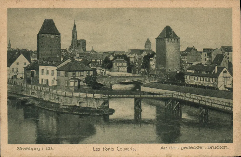 Strasbourg i. Els. — Os Ponis Cobertos — editor não visível - Frente