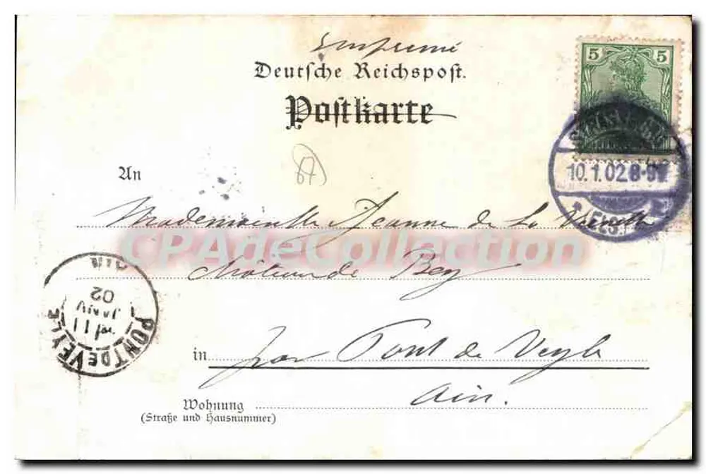 Vista de Strasbourg — O Stiftskeller — C. Andelfinger & Cie, Munique, No. 94 - Verso