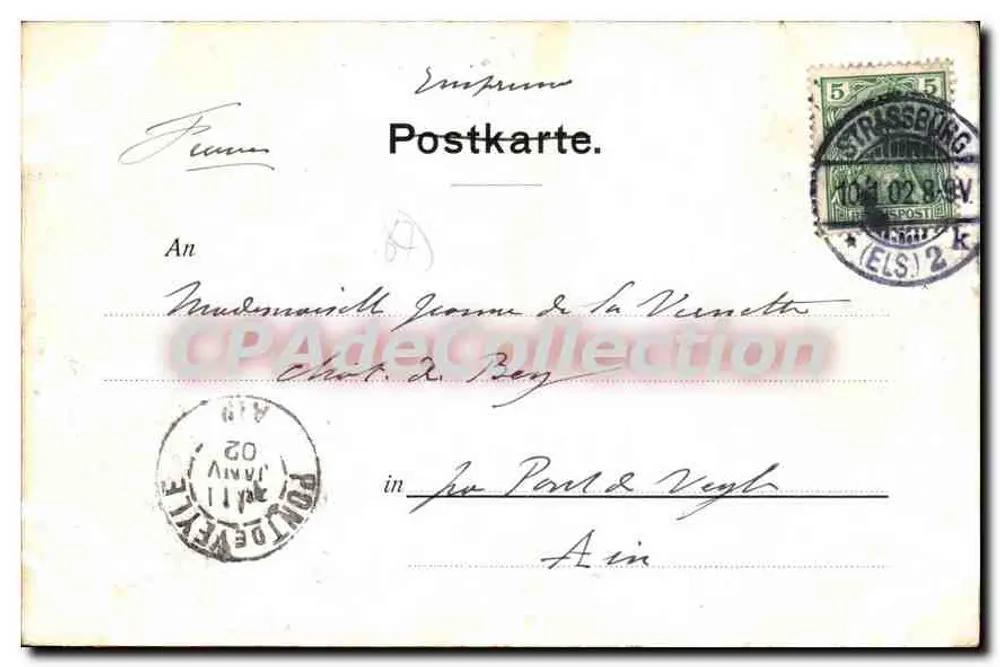 Strasbourg — Catedral de Nossa Senhora — C. Andelfinger & Cie, München, No. 93 - Verso