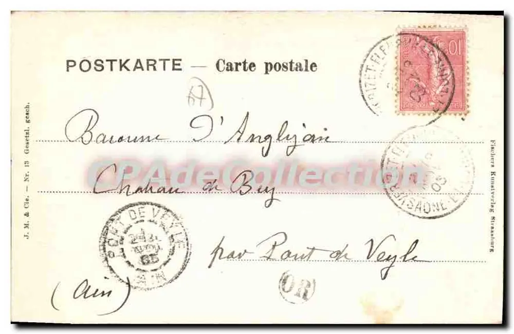 Szenen aus dem Leben — Elsässer und Lothringer — J. M. & Cie, Nr. 13 - Rückseite