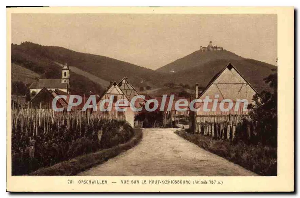 Orschwiller — Ansicht des Haut-Kœnigsbourg (Höhe 757 m.) — Sonderausgabe des Schlosses - Vorderseite