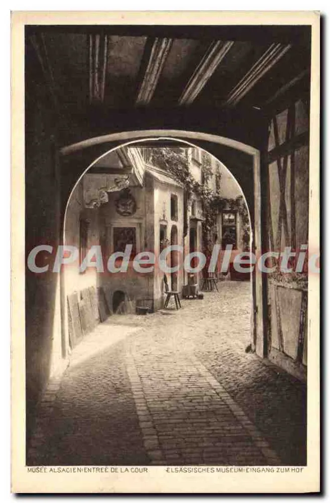 Museu Alsaciano — Entrada da cour — Editor desconhecido, número de série não visível - Frente