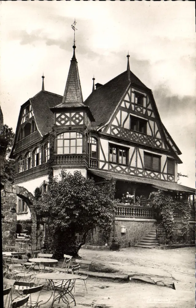 La Cigogne — Restauracja w Le Haut-Barr (Bas-Rhin) — Wydawnictwo La Cigogne - Awers