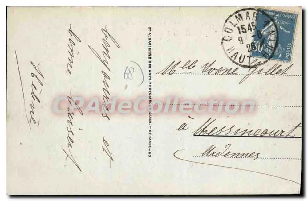 Colmar - Kleine Venedig — Verlag O.M. Albadacienne des Arts Photographiques - Straßburg, Nr. 77 - Rückseite