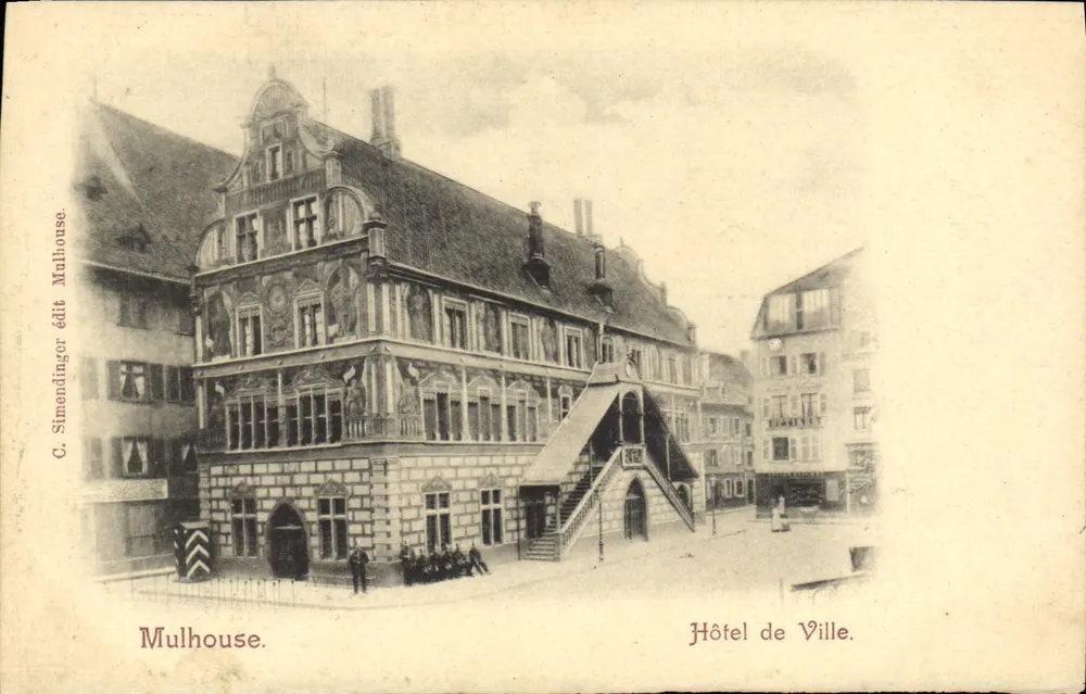 Mulhouse — Prefeitura — C. Simendinger editor Mulhouse - Frente