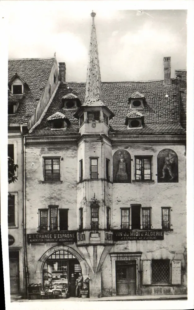 Alsatische Haus — Place de la Réunion — Édition La Cigogne, Straßburg - Vorderseite