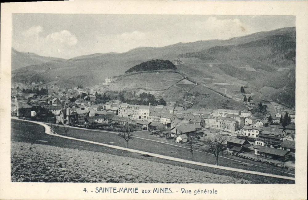 Sainte-Marie aux Mines — Vista geral — Cartas 'La Caproise', Strasbourg - Frente