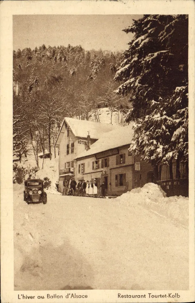 Winter am Ballon d'Alsace — Restaurant Tourtet-Kolb — Photo Drouin, Belfort - Vorderseite