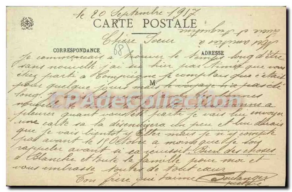 Thann (Haut-Rhin) — Torre das Soncières e o Sintral da Igreja São Thiébaut — CPAdeCollection - Verso