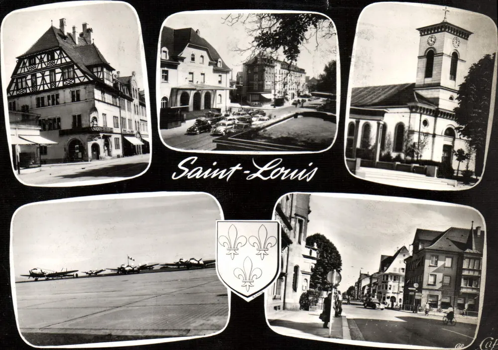 Saint-Louis (Haut-Rhin) — Panoramablick — Réal Photo - Vorderseite