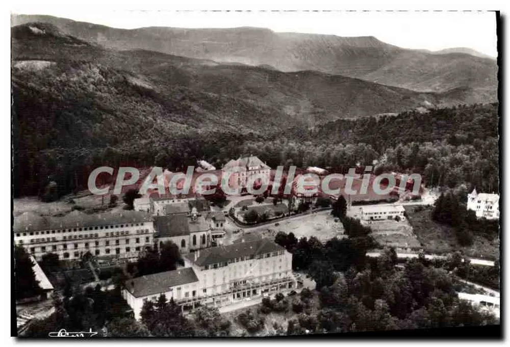 Les Trois-Epis (Haut-Rhin) — Ośrodek turystyczny — Panoramiczny widok z Grand Hôtel, kaplicy i klasztoru — Wydawca: CAVIER IMP. ABBON (S. et L.) 'CIM' - Awers